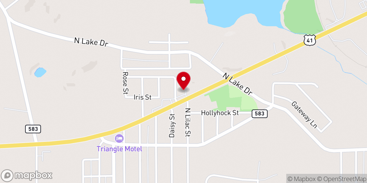 Map showing location of Apostolic Lutheran Church
