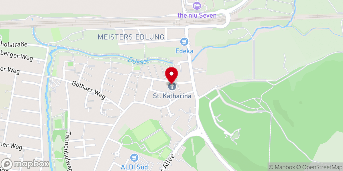 Map showing location of St. Katharina