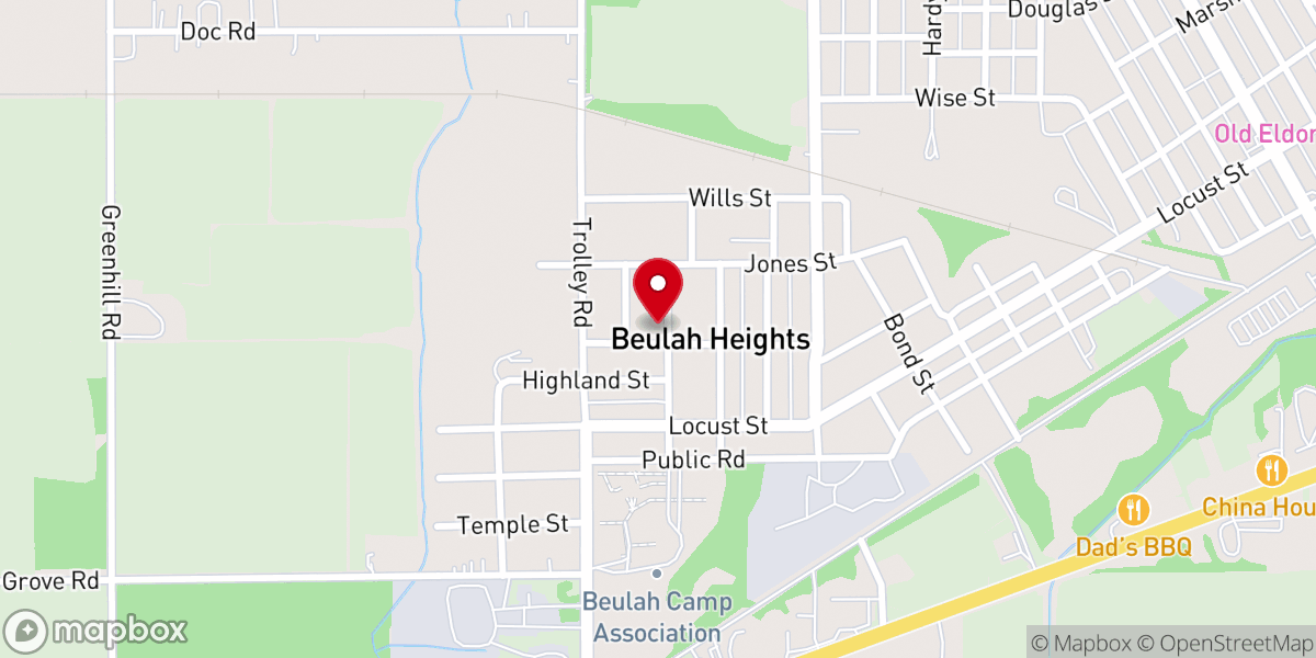 Map showing location of OUR FATHER'S HOUSE