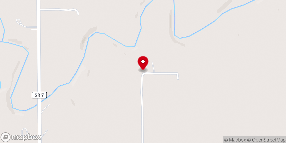 Map showing location of Big Creek Church