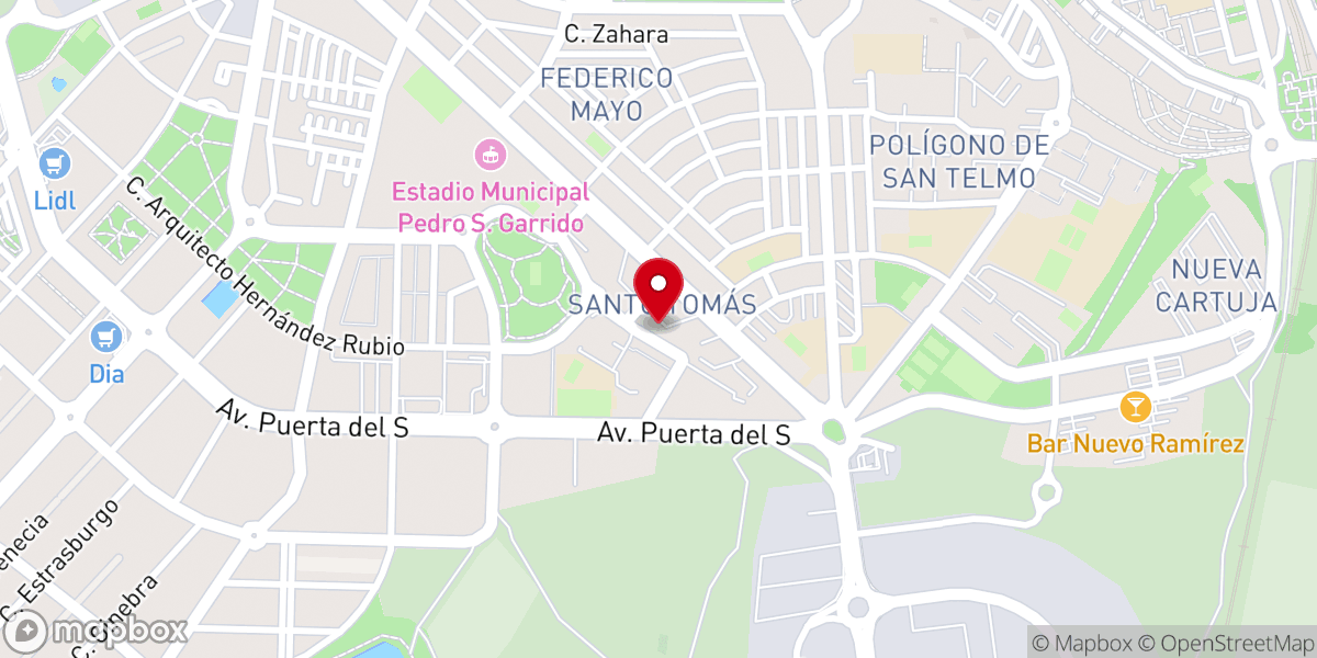 Map showing location of Iglesia evangélica La Gran Comisión