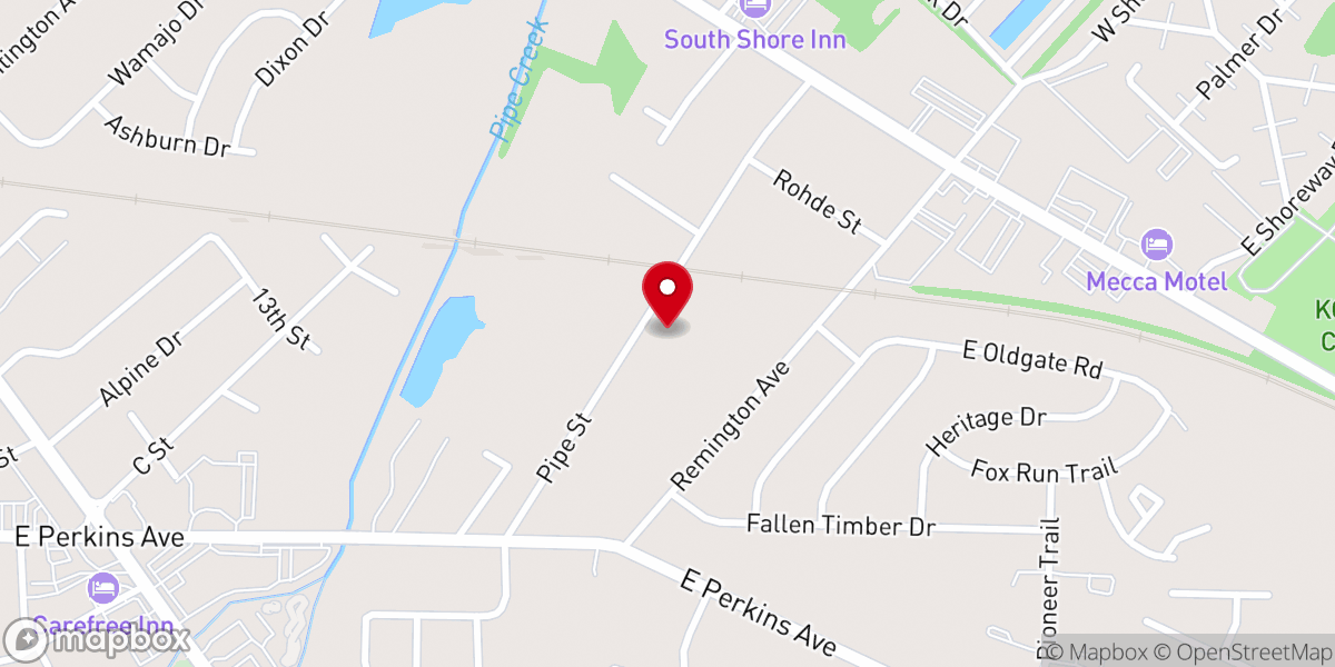 Map showing location of Eagles Nest Church International