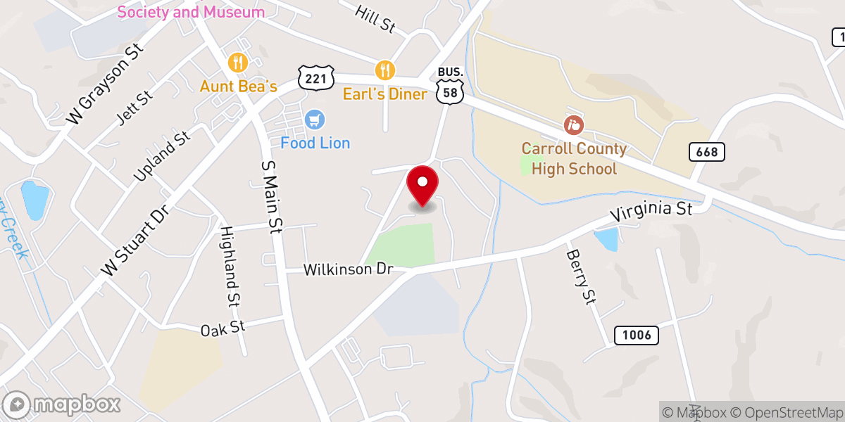 Map showing location of First United Methodist Church