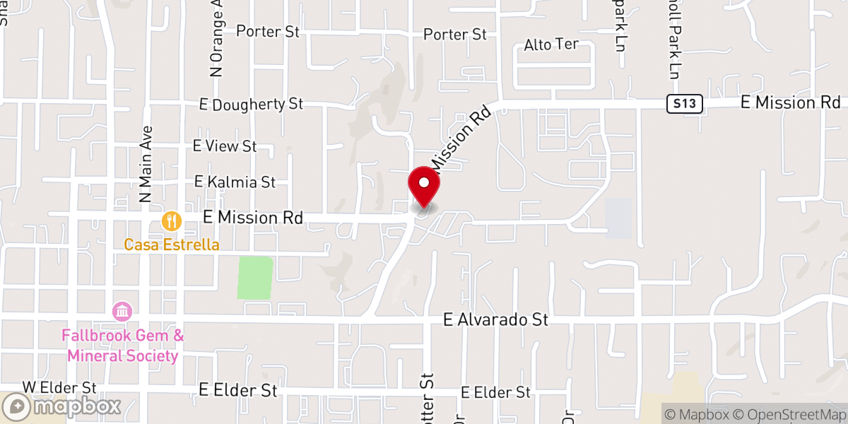 Map showing location of Tabernacle of Praise