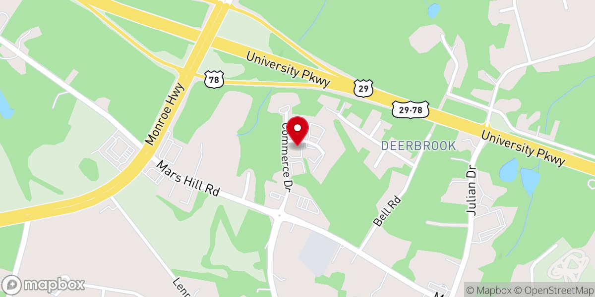 Map showing location of Miracle House Church