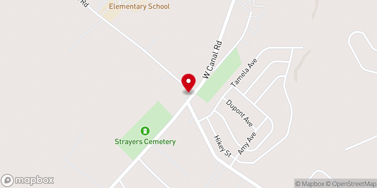 Map showing location of Salem United Church of Christ