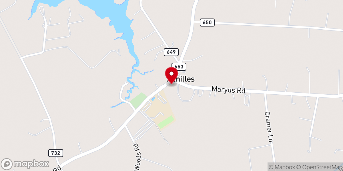 Map showing location of Liberty Hall
