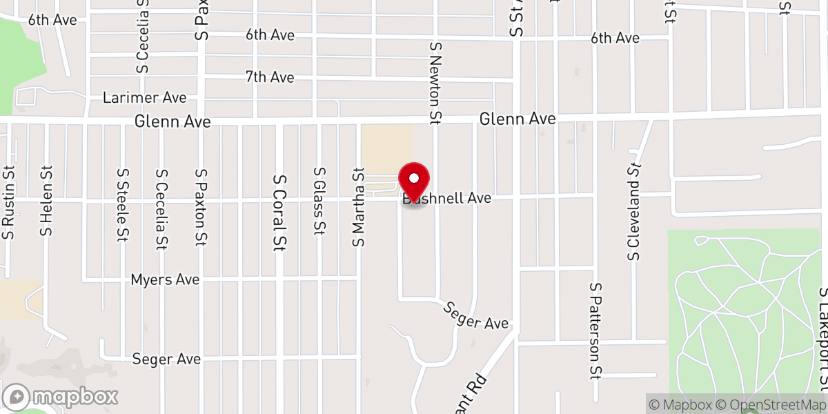 Map showing location of Washington Heights Chapel