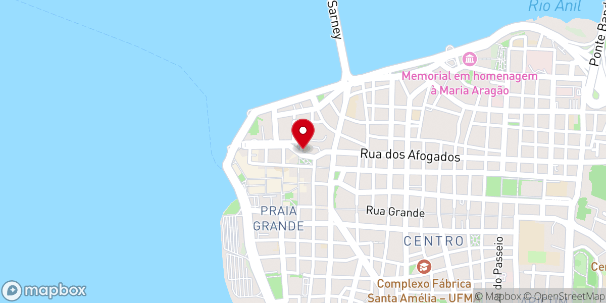 Map showing location of Catedral Metropolitana de São Luis - Nossa Senhora da Vitória