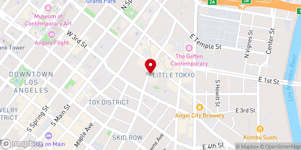 Map showing location of Azusa Street Revival 1906