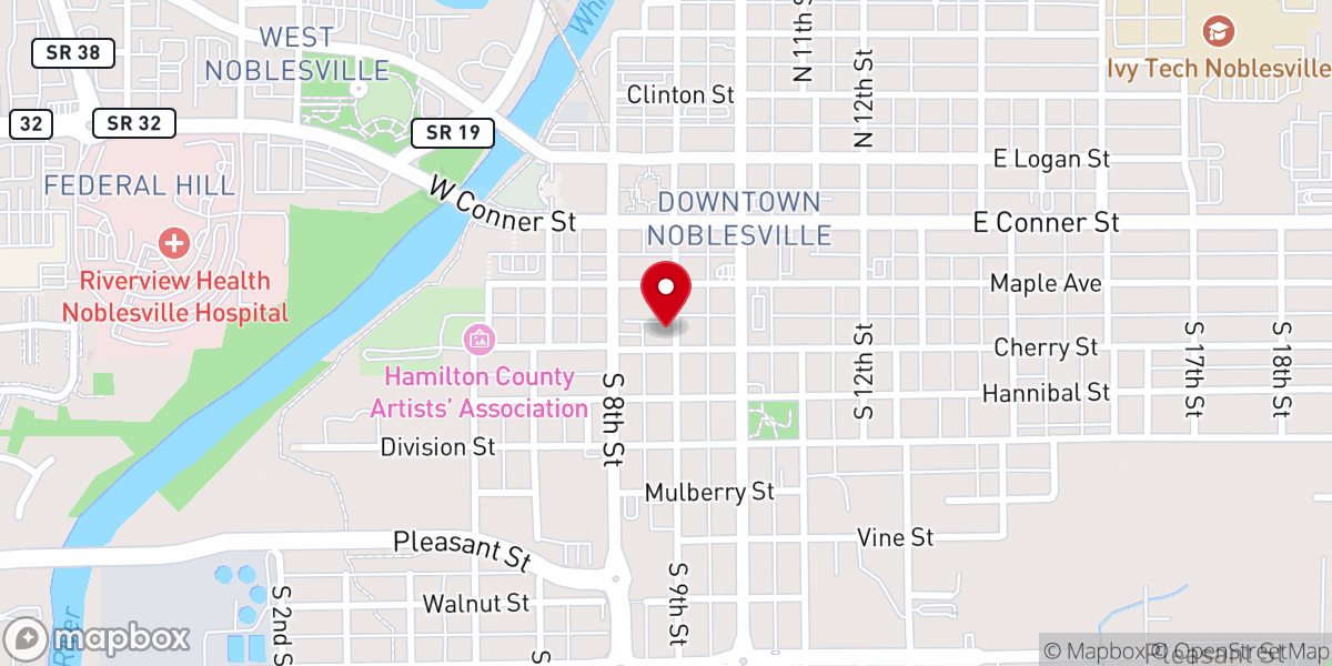 Map showing location of Calvary Baptist Church ABC