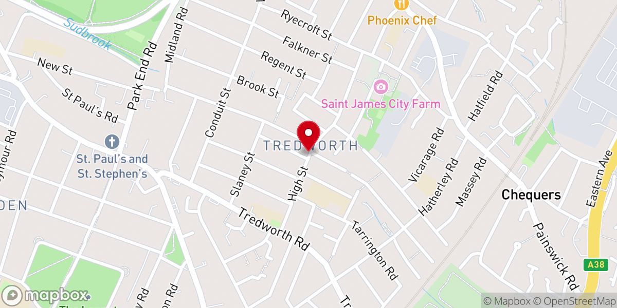 Map showing location of Bethel Apostolic Church Gloucester