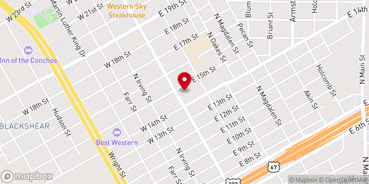 Map showing location of Jay Johnson Ministries