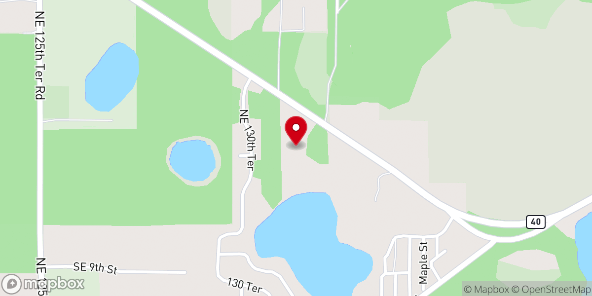 Map showing location of New Harvest Church of God