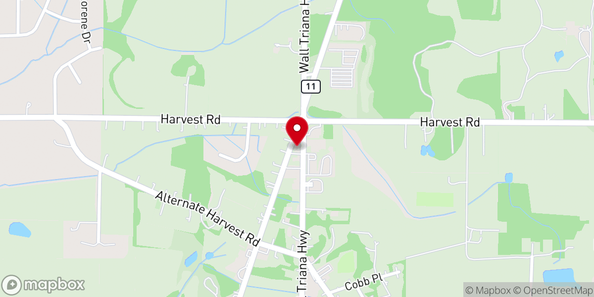 Map showing location of House of the Harvest