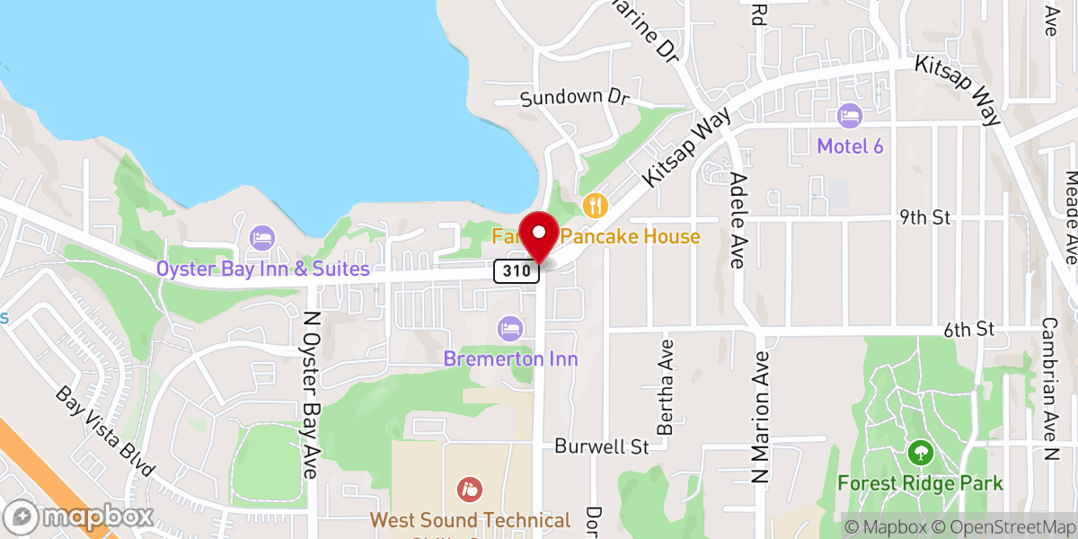 Map showing location of John Rosendale, Wedding Officiant