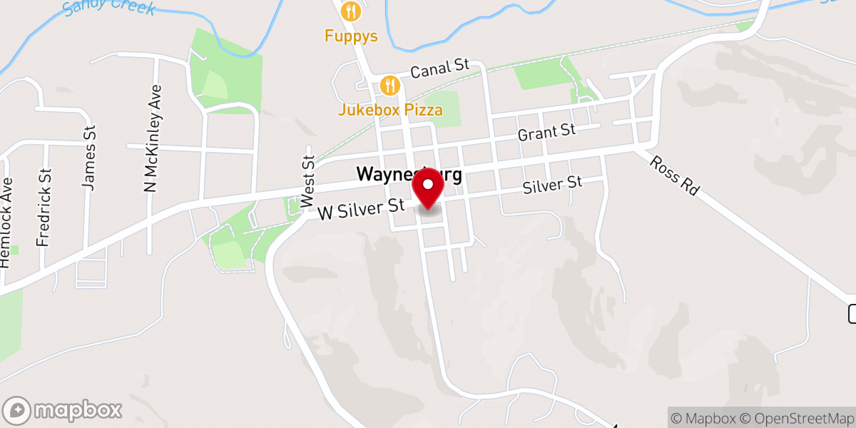 Map showing location of Helping Hands Network