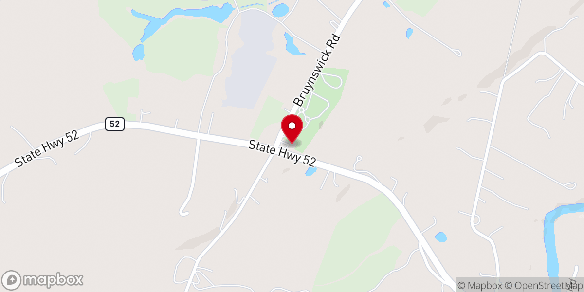 Map showing location of New Prospect Reformed Church