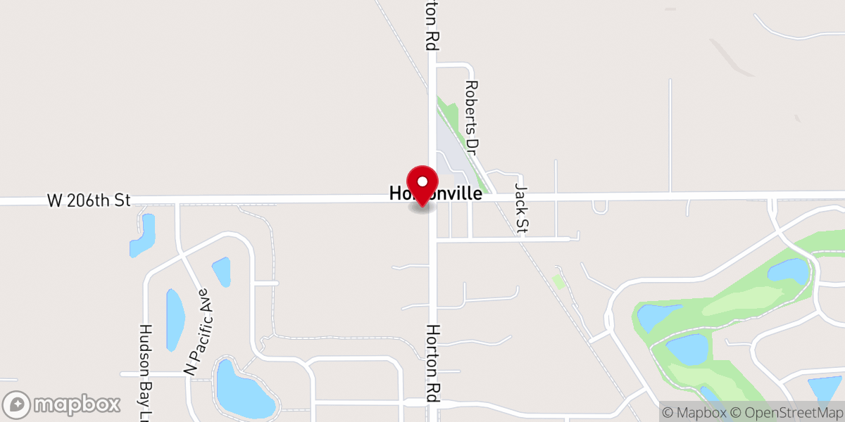 Map showing location of Hortonville United Methodist Church