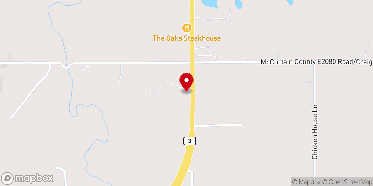 Map showing location of First Church of the Nazarene