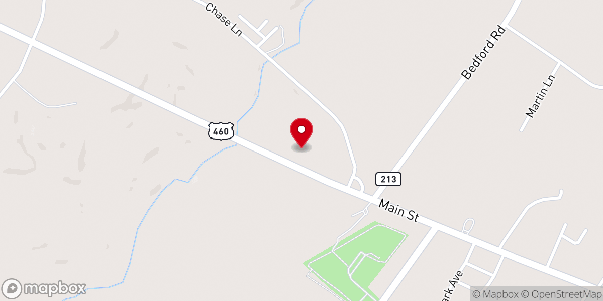 Map showing location of Jeffersonville Assembly of God