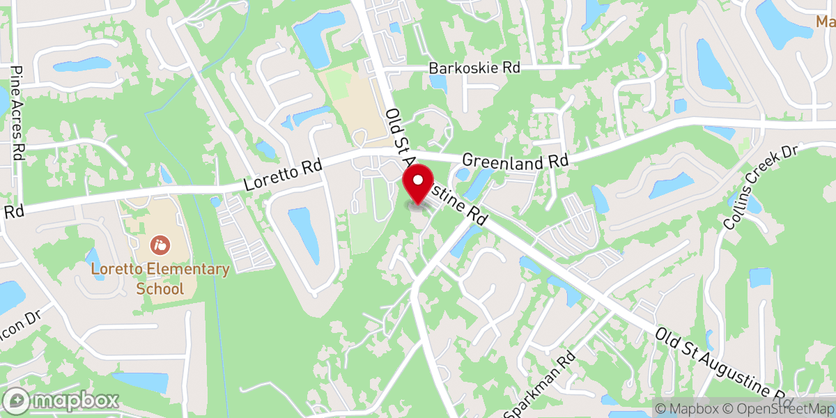Map showing location of St. Joseph's Catholic Church Rectory