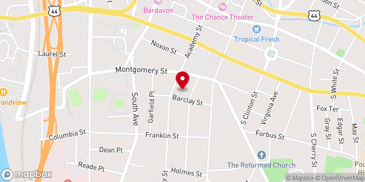 Map showing location of Christ Episcopal Church