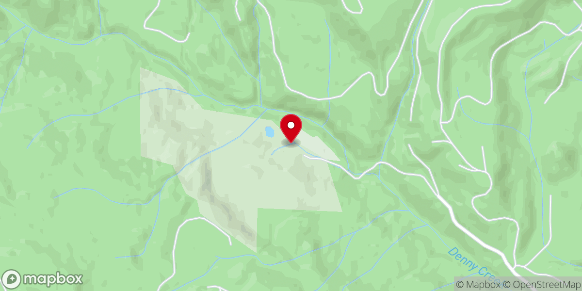 Map showing location of Mountaindale Church