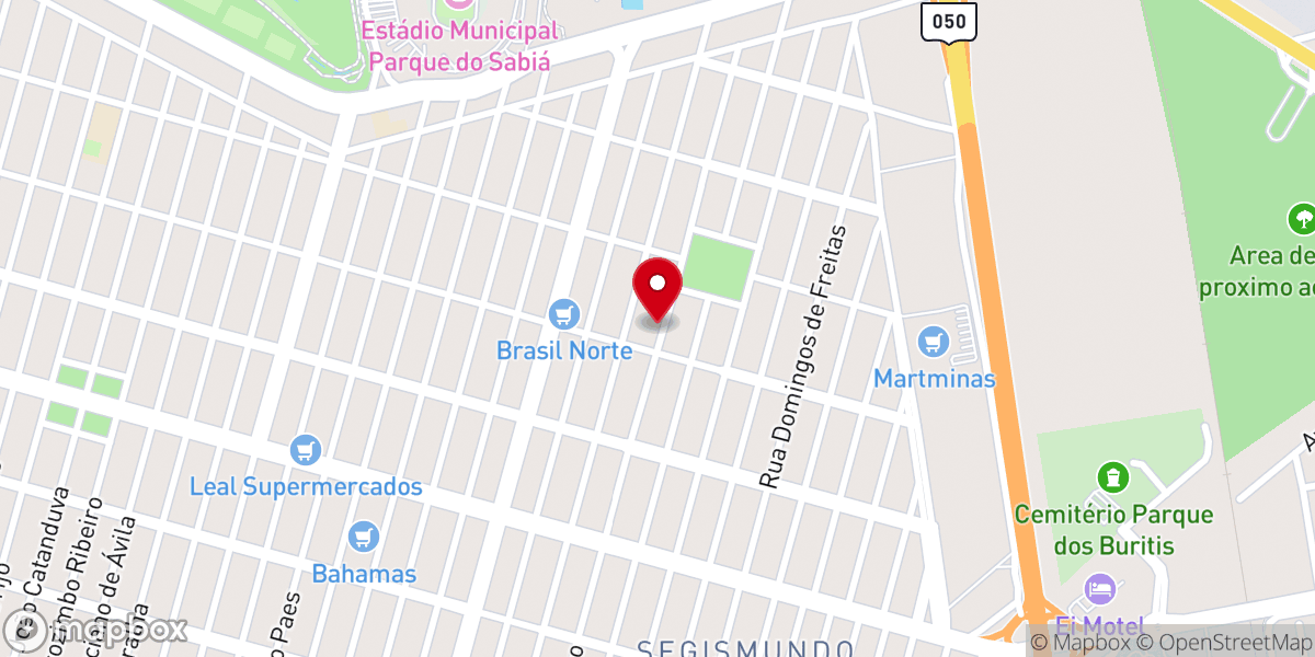 Map showing location of Comunidade Santo Agostinho