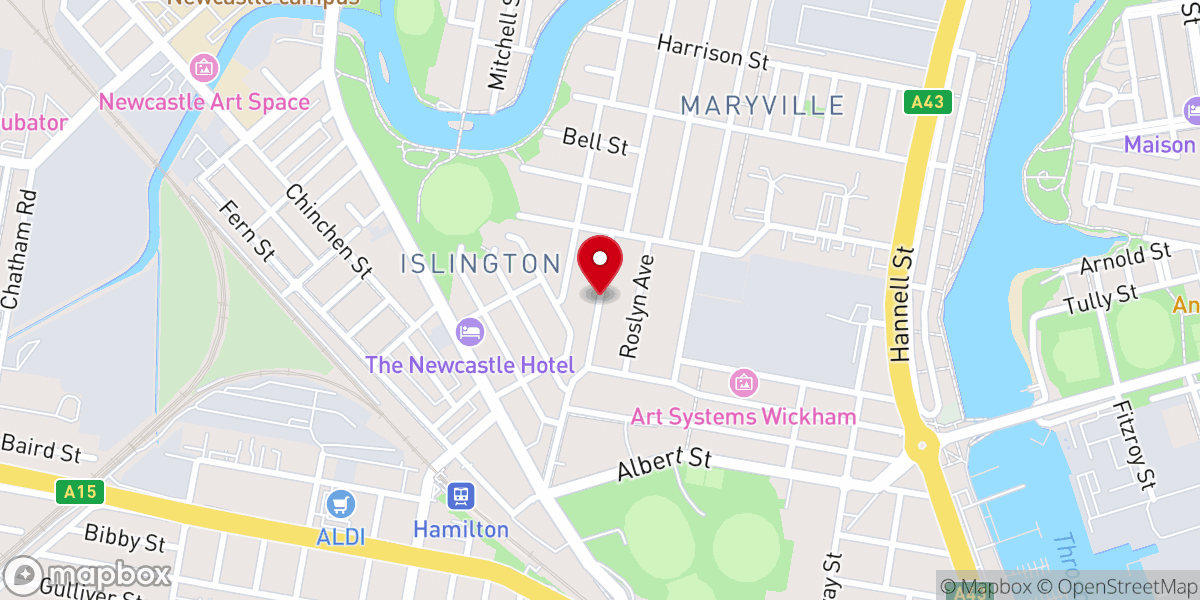 Map showing location of St Mark's Anglican Church, Islington