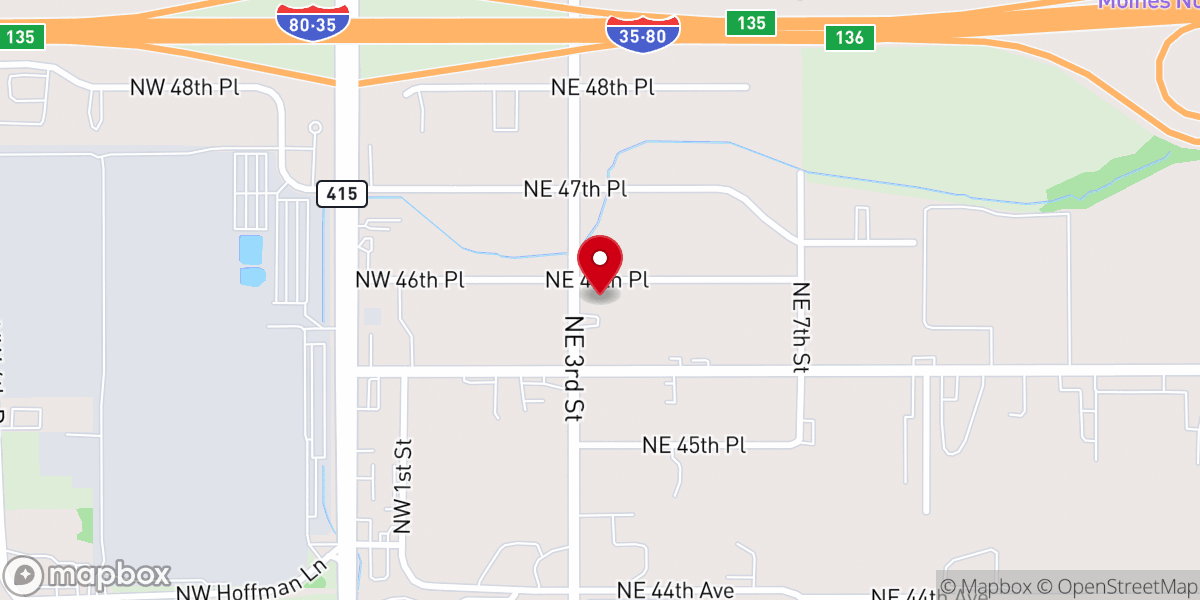 Map showing location of St. Demetrius Serbian Orthodox Church