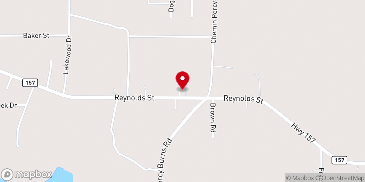 Map showing location of Walnut Road Baptist Church