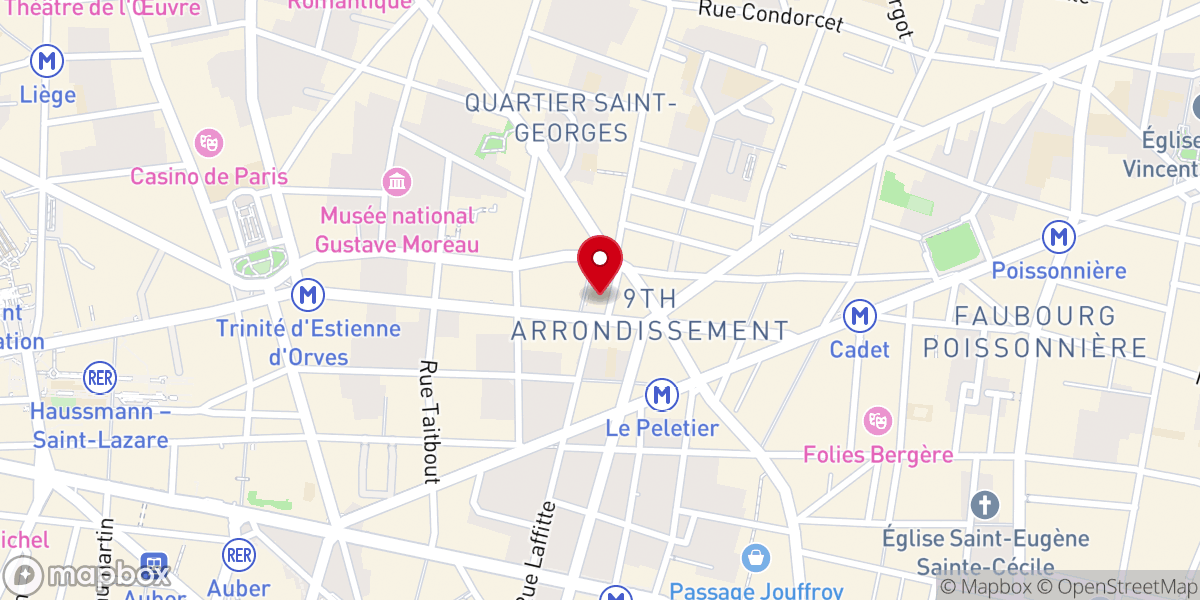 Map showing location of Paroisse Notre-Dame de Lorette