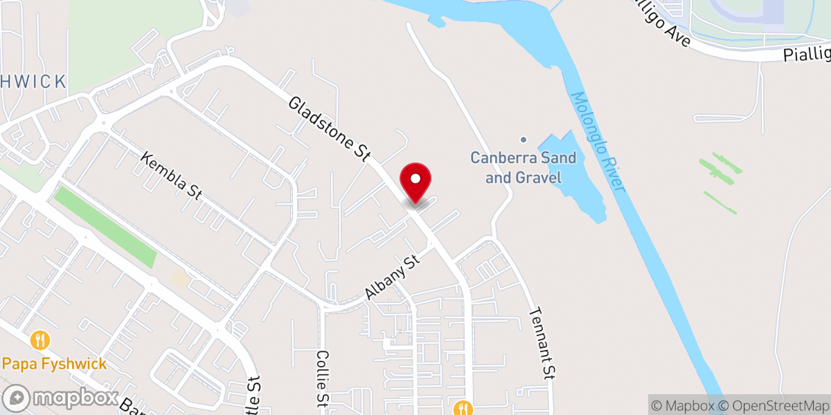Map showing location of The Church of Pentecost Australia-Canberra