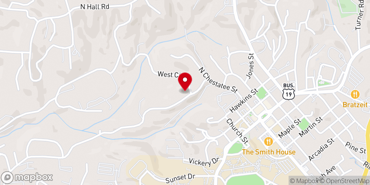 Map showing location of Freedom baptist church