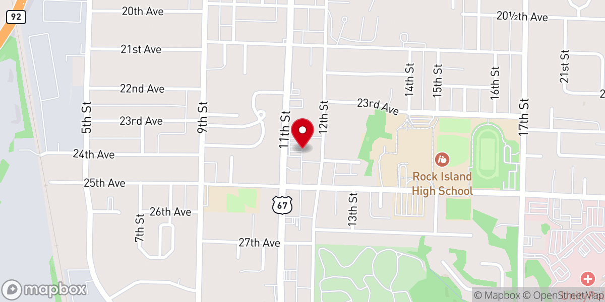 Map showing location of House of Fire Ministries
