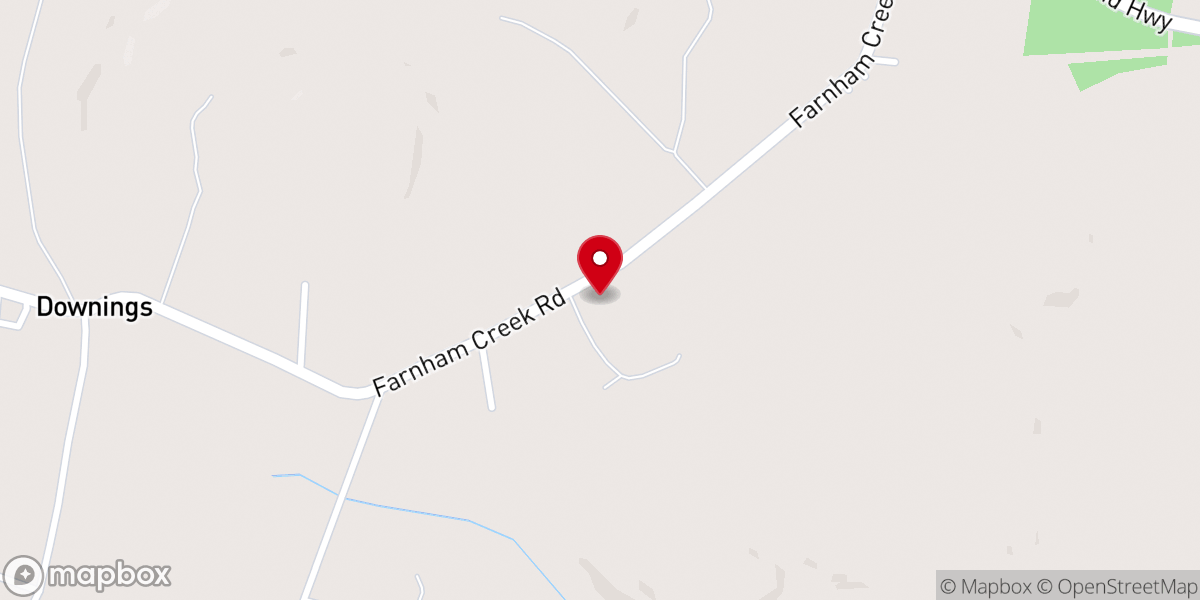 Map showing location of Farnham Baptist Church - Food Distribution Center