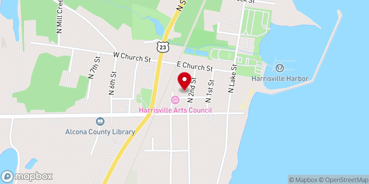 Map showing location of Westminster Presbyterian Church