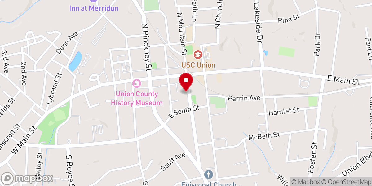 Map showing location of Common Ground Ministries of Union Inc.