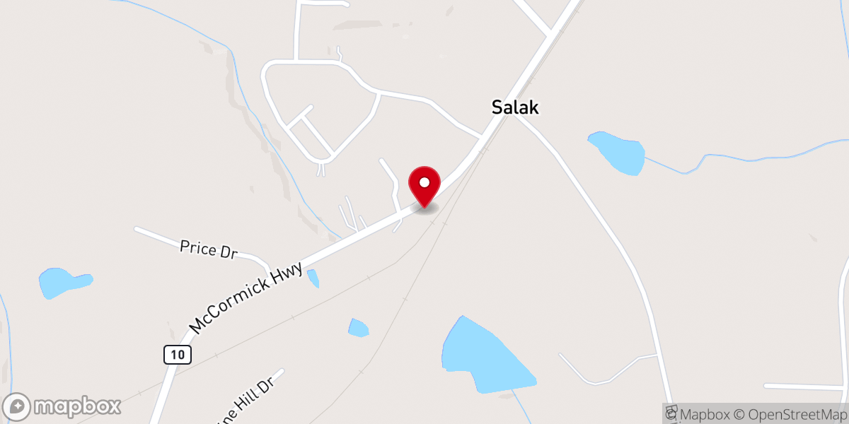 Map showing location of Emmanuel Baptist Church