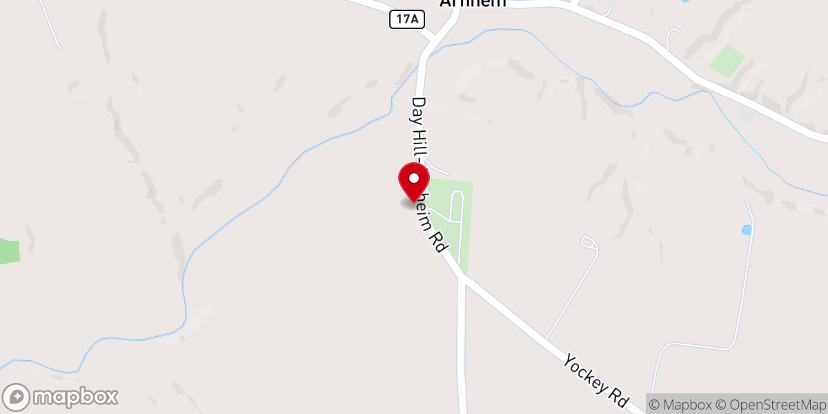 Map showing location of Peace Lutheran Church