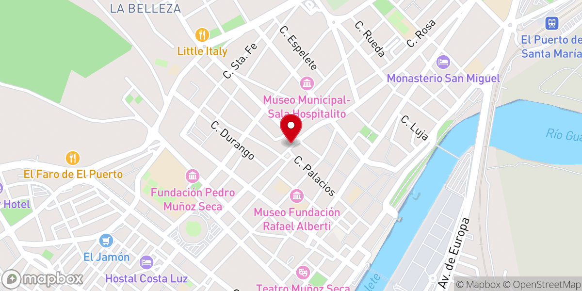 Map showing location of Basilica y Santuario de Nuestra Señora de los Milagros