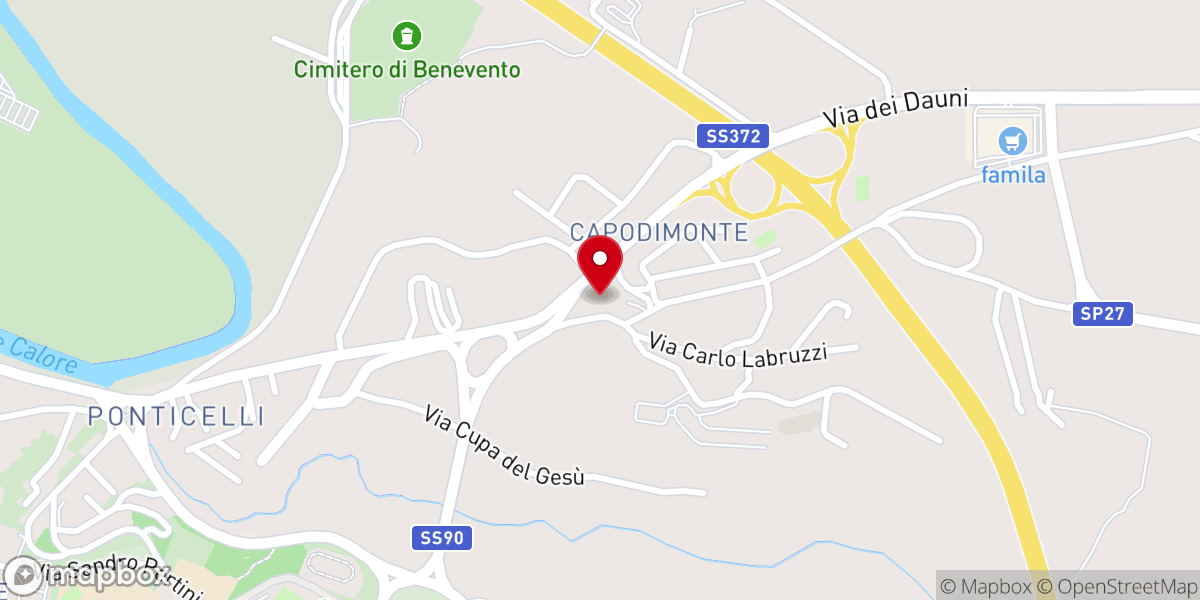 Map showing location of Chiesa di San Giuseppe Moscati