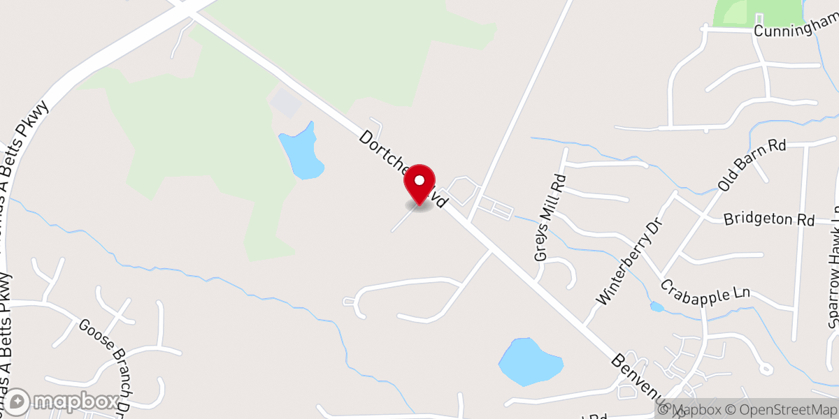 Map showing location of Westside Church of Christ