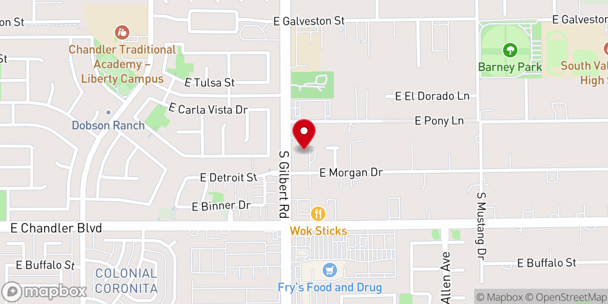 Map showing location of Chalice Christian Church