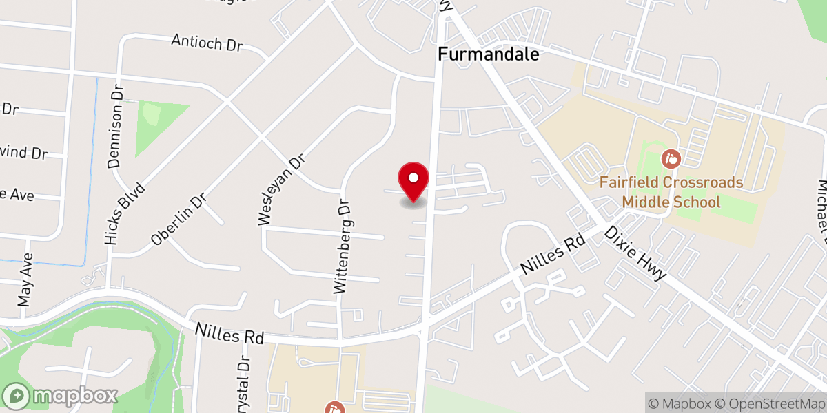 Map showing location of DAP Ministries Church of Great Faith