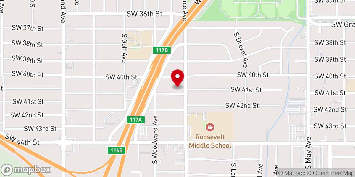 Map showing location of American Missionary Church, Oklahoma City