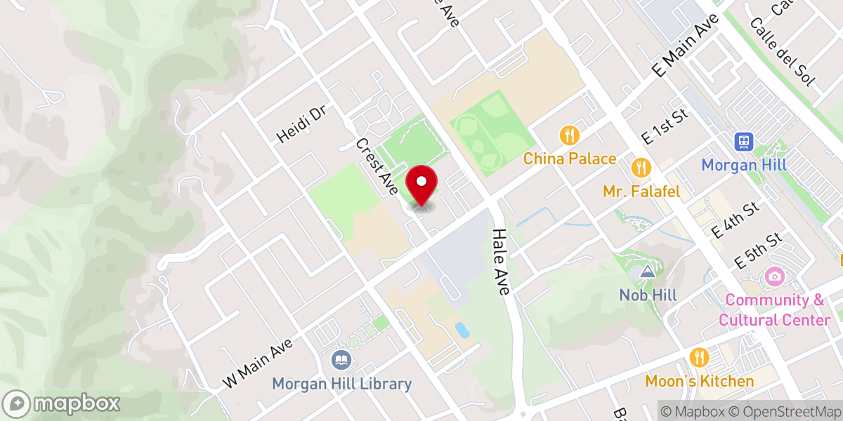 Map showing location of Community Christian-Central Offices