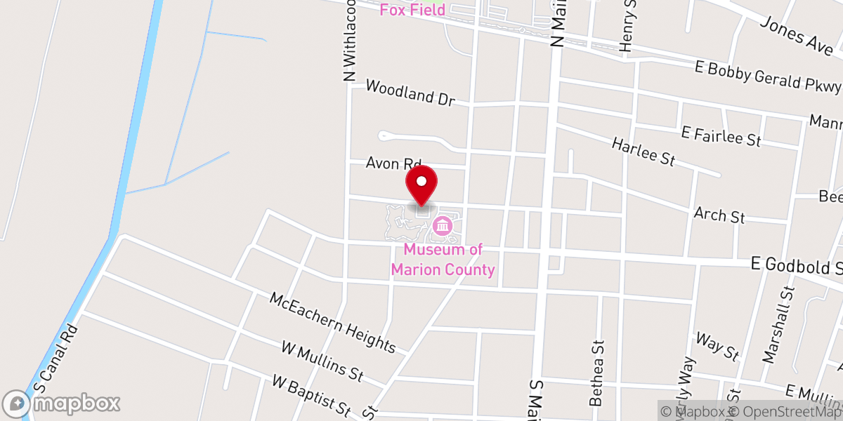 Map showing location of Amazing Grace Park, The Clementa Pinckney Memorial