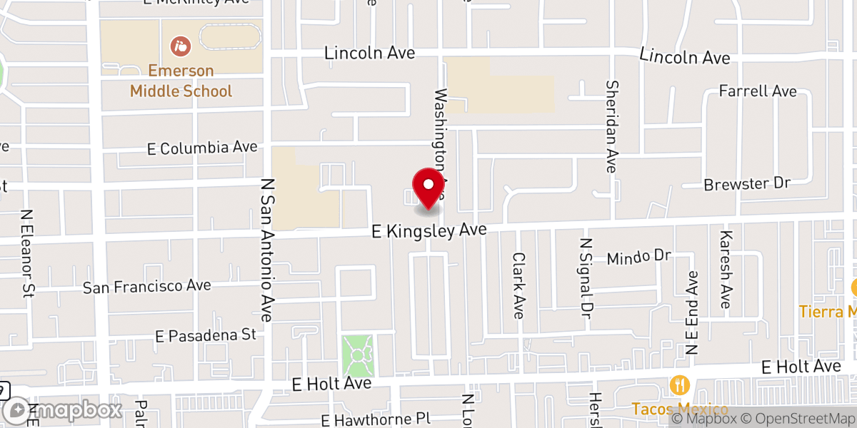 Map showing location of St. Madeleine Catholic Church
